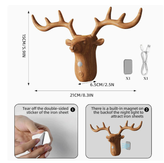 WoodSense™ – Motion-Activated Wall Lamp