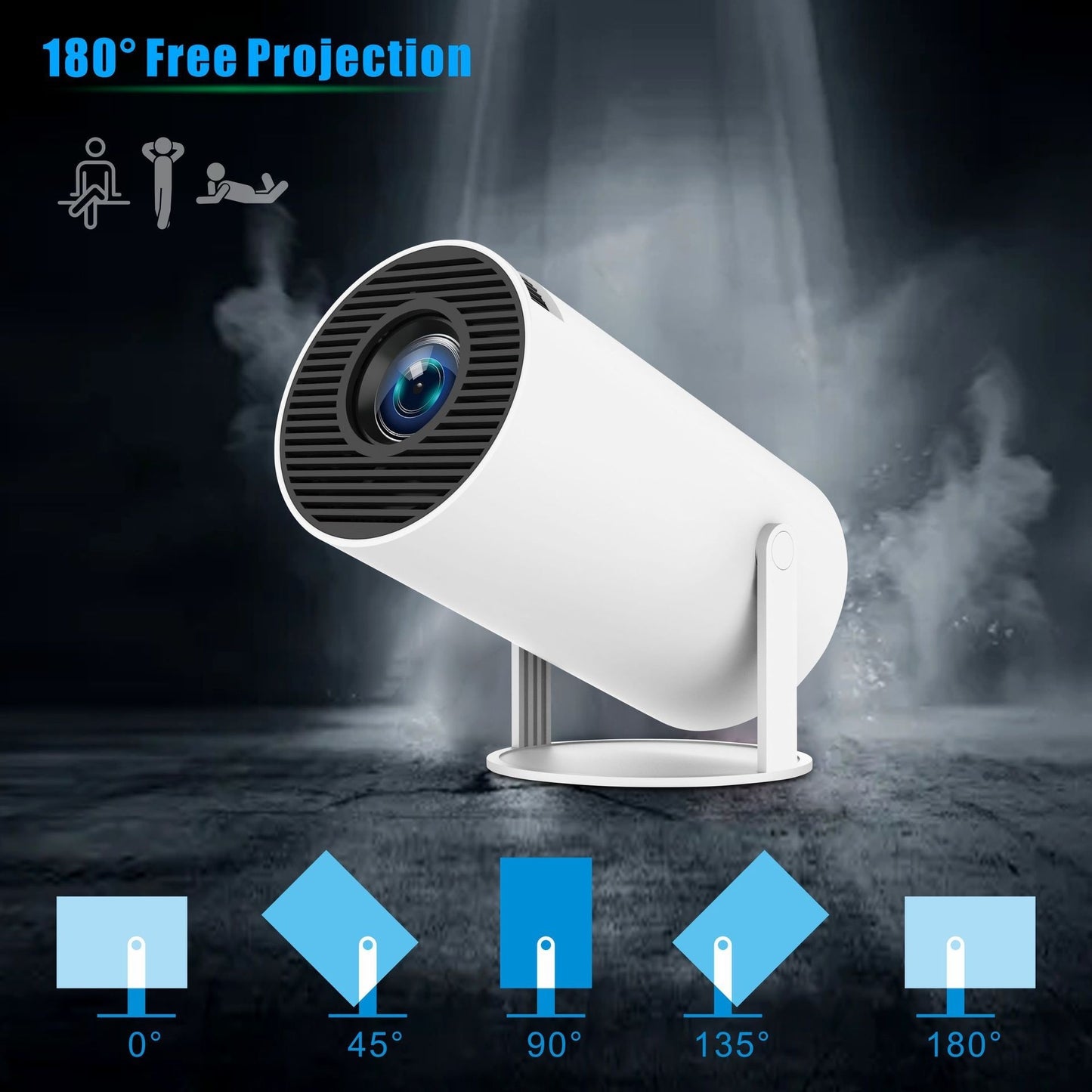 CinemaGo™ HY300 Pro – Portable Smart Home Projector