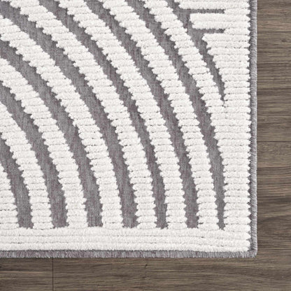 Deron™ – Gray & Ivory Washable Rug