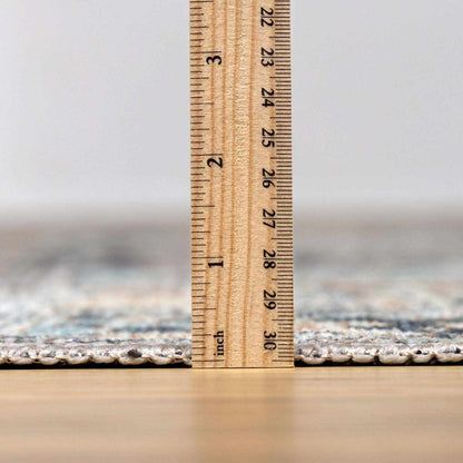 NisaVerde™ – Vintage Green Washable Rug