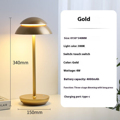 LunaDesk™ – Nordic Minimalist USB Table Lamp
