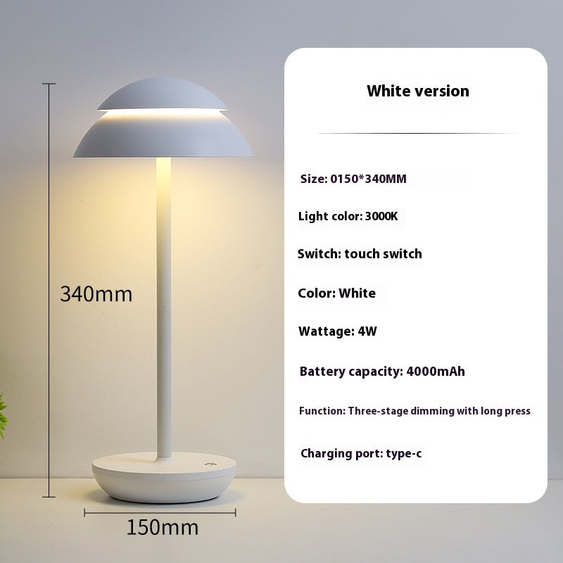 LunaDesk™ – Nordic Minimalist USB Table Lamp