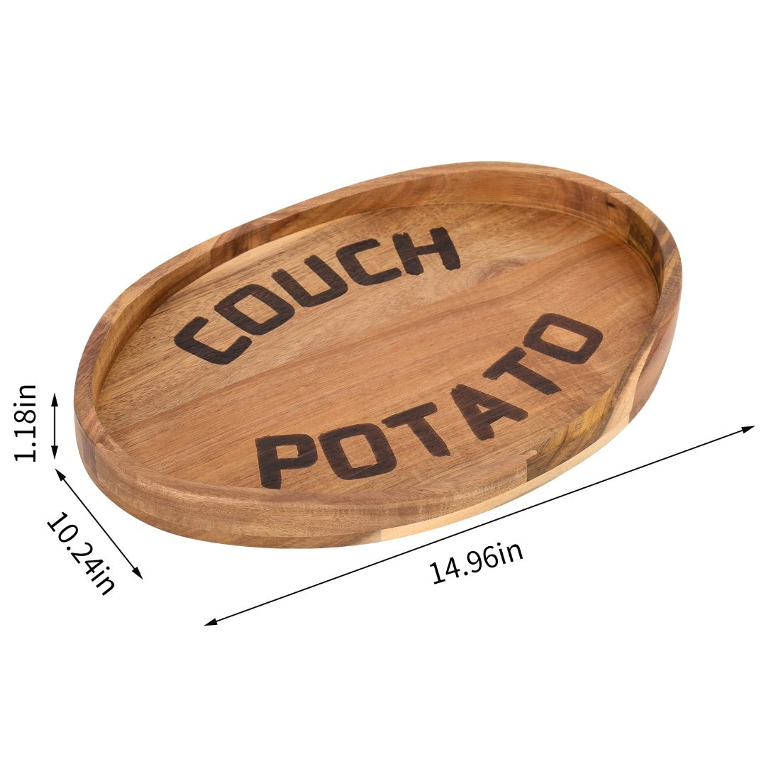 SofaSide™ – Clip-On Acacia Wood Sofa Tray