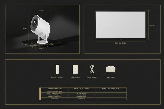 CinemaGo™ HY300 Pro – Portable Smart Home Projector