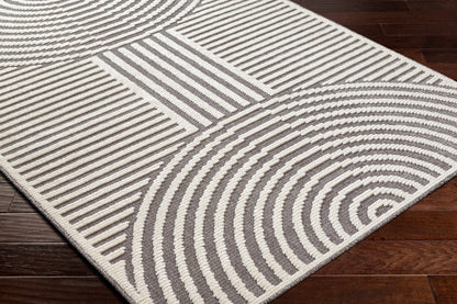 Deron™ – Gray & Ivory Washable Rug