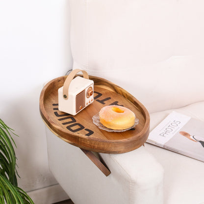 SofaSide™ – Clip-On Acacia Wood Sofa Tray